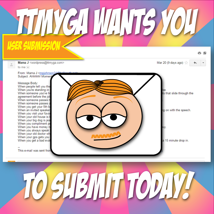 TTMYGA wants you to submit
